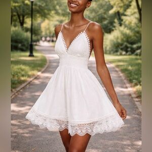 Zara crochet dress bloggers fav